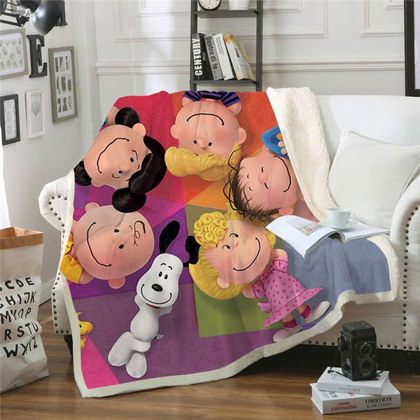 Peanuts discount sherpa blanket