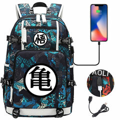 Dragon Ball Z Backpack Goku SchoolBag with USB Charging Port