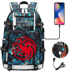 Game of Thrones Backpack with USB Charging Port