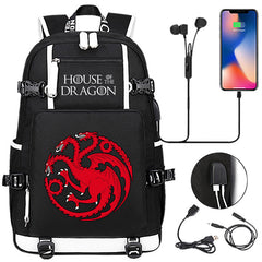 Game of Thrones Backpack with USB Charging Port