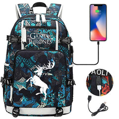 Game of Thrones Backpack with USB Charging Port