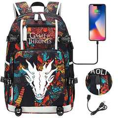 Game of Thrones Backpack with USB Charging Port