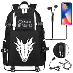 Game of Thrones Backpack with USB Charging Port