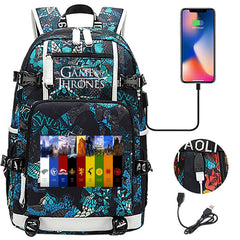 Game of Thrones Backpack with USB Charging Port