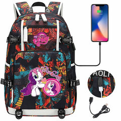 My Little Pony SchoolBag Backpack with USB Charging Port