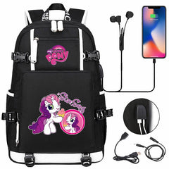 My Little Pony SchoolBag Backpack with USB Charging Port