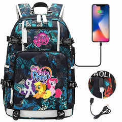 My Little Pony SchoolBag Backpack with USB Charging Port