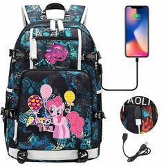 My Little Pony SchoolBag Backpack with USB Charging Port