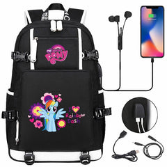 My Little Pony SchoolBag Backpack with USB Charging Port