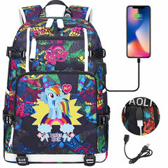 My Little Pony SchoolBag Backpack with USB Charging Port