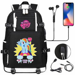 My Little Pony SchoolBag Backpack with USB Charging Port