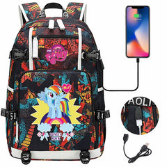 My Little Pony SchoolBag Backpack with USB Charging Port