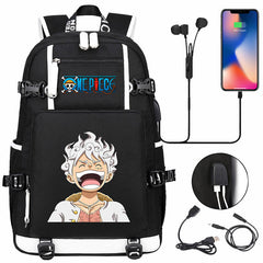 One Piece Travel Backpack One Piece SchoolBag with USB Charging Port