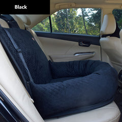 Dog Car Seat for Dogs Up to 55lbs Dog Seat with Belt-Soft Pet Travel Bed for Front & Back Seats-Removable Washable