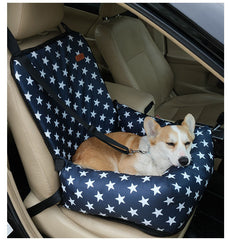 Dog Car Seat for with Belt Soft Pet Travel Bed for Front & Back Seats-Removable Washable