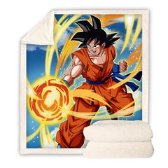 Dragon Ball Print Fleece Blanket | Plush Throw Fleece Blanket | Girls Boys