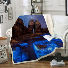 Galaxy Printed Throw Blanket