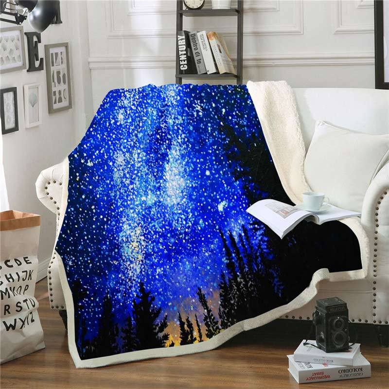 Galaxy Printed Throw Blanket