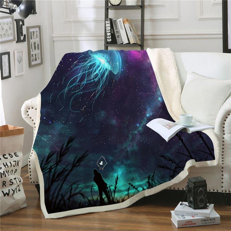 Galaxy Printed Throw Blanket