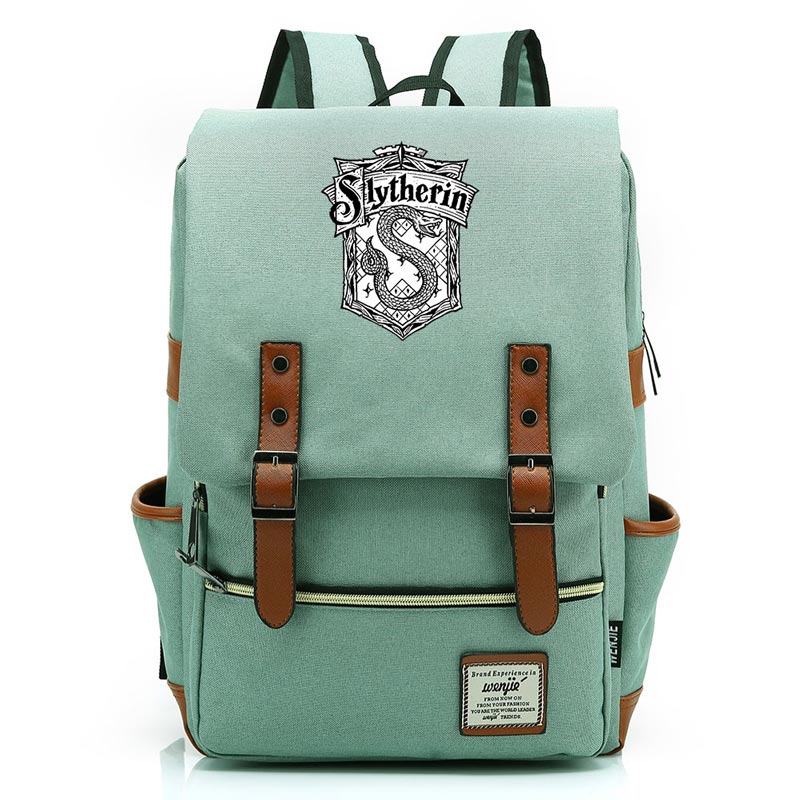 Harry Potter Backpack Slytherin Backpack School Bag