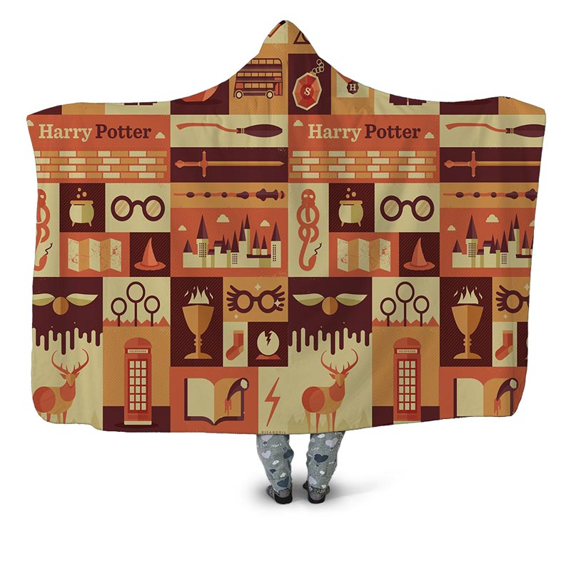 Harry Potter Hooded Blanket