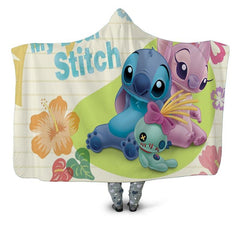 stitch hooded blanket