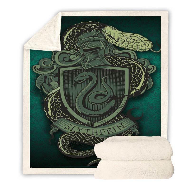 Harry Potter Slytherin Throw Blanket