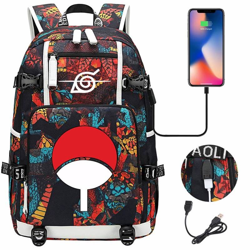 New Anime Naruto Peripheral Backpack Primary and Secondary School