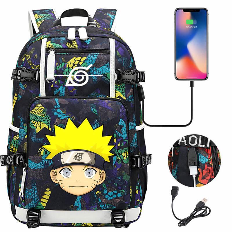 Bzdaisy Naruto Backpack - Cute, Fashionable, and Spacious with Double Side  Pockets for Leisure Travel Unisex for kids Teen 