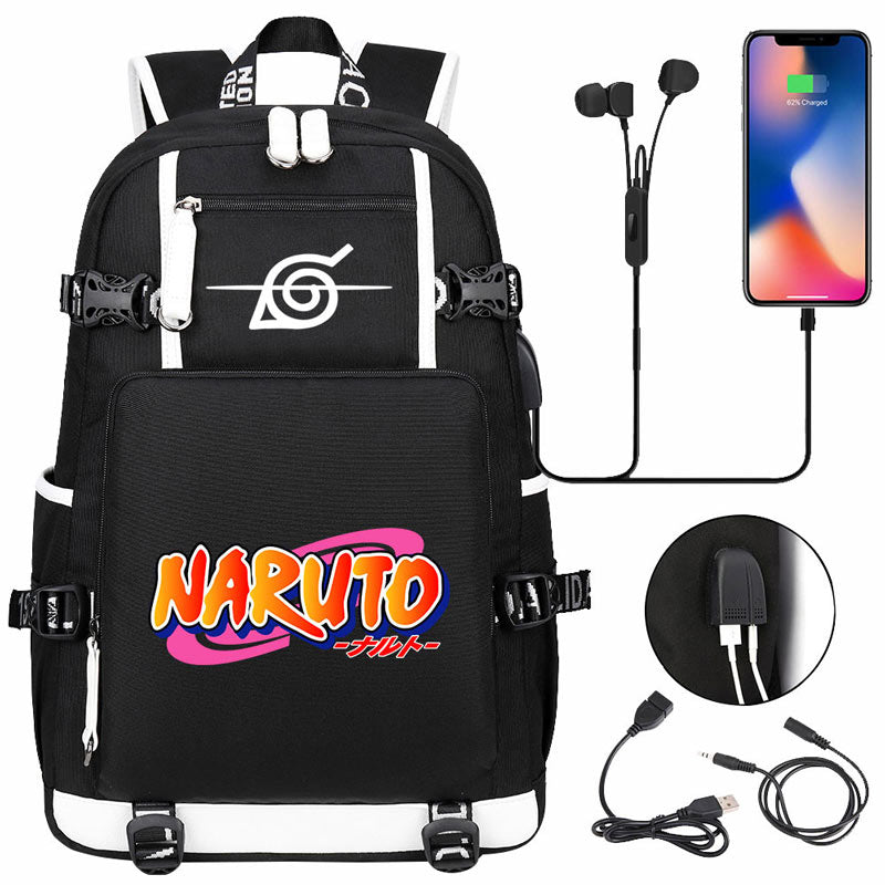  Naruto Weapons ECO 2.0 Backpack, Black, Taille Unique