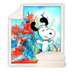 Snoopy Fleece Throw Blanket