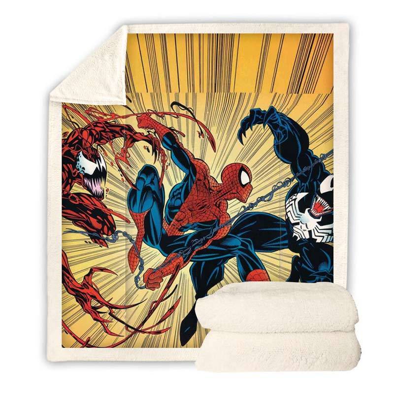 Spiderman throw blanket