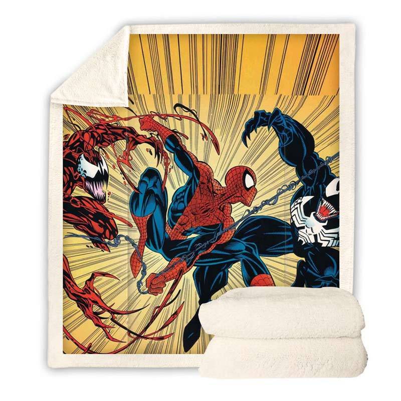 Spiderman fleece throw online blanket