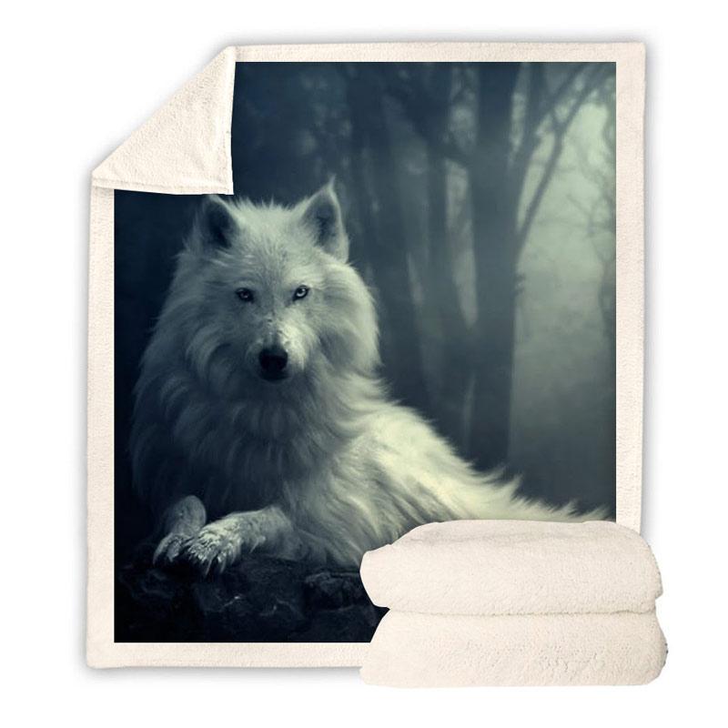 Wolf Throw Blanket