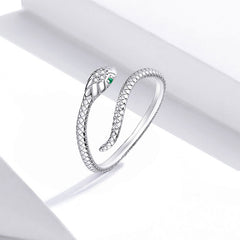 Slytherin Ring Sliver 925 Ring Adjustable for Women